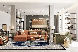 Tapete Wilton - Asara (azul)