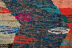 Tapete Berbere Marroquino Boucherouite 135 x 265 cm