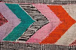 Tapete Berbere Marroquino Boucherouite 150 x 275 cm