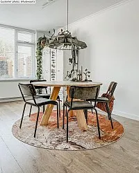 Tapete redondo - Olivera (marrom)