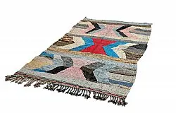 Tapete Berbere Marroquino Boucherouite 140 x 255 cm