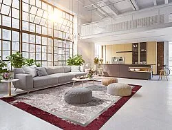 Tapete Wilton - Peri (vermelho/multicolorido)