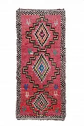 Tapete Berbere Marroquino Boucherouite 285 x 130 cm