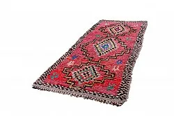 Tapete Berbere Marroquino Boucherouite 285 x 130 cm