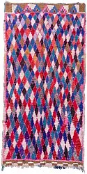 Tapete Berbere Marroquino Boucherouite 220 x 110 cm