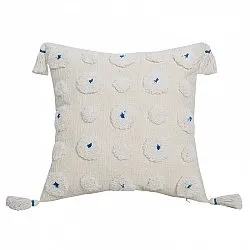 Capa de Almofada - Boho Flower (azul)