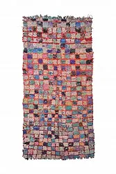 Tapete Berbere Marroquino Boucherouite 255 x 125 cm