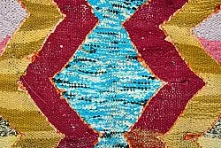 Tapete Berbere Marroquino Boucherouite 125 x 215 cm