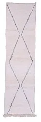 Tapete Kilim Marroquino Beni Ourain 350 x 90 cm