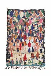 Tapete Berbere Marroquino Boucherouite 220 x 140 cm