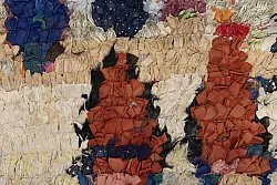 Tapete Berbere Marroquino Boucherouite 220 x 140 cm