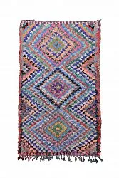 Tapete Berbere Marroquino Boucherouite 230 x 135 cm