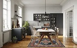 Tapete Wilton - Vakifli (azul/multicolorido)