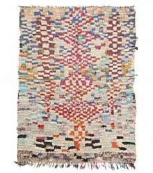 Tapete Berbere Marroquino Boucherouite 205 x 145 cm
