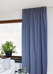 Cortinas - Cortina de algodão Anja (azul)