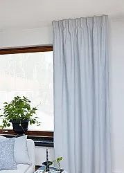 Cortinas - Cortina de algodão Anja (azul claro)