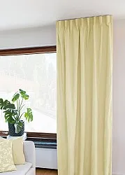 Cortinas - Cortina de algodão Anja (amarelo claro)