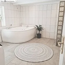 Tapete redondo - Brussels Weave (cinza)