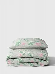 Conjunto de capa de edredão - Adella (verde/roxo)