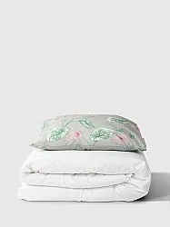 Conjunto de capa de edredão - Adella (verde/roxo)