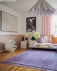 Tapetes felpudos - Alba Natural Cotton Shaggy (roxo)