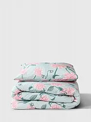 Conjunto de capa de edredão - Alyssa (verde/rosa)