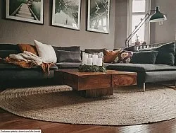 Tapetes redondos - Flätan (juta)