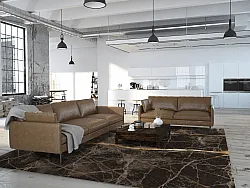 Tapete Wilton - Aris (preto/dourado)