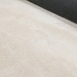 Tapete Shaggy Ondulado Assimétrico - Aranga Super Soft Fur (bege)