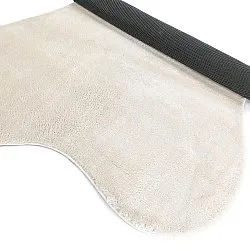 Tapete Shaggy Ondulado Assimétrico - Aranga Super Soft Fur (bege)