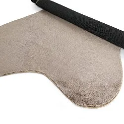 Tapete Shaggy Ondulado Assimétrico - Aranga Super Soft Fur (marrom)