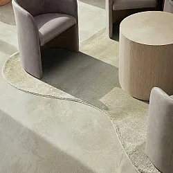 Tapete Shaggy Ondulado Assimétrico - Aranga Super Soft Fur (verde claro)