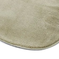 Tapete Shaggy Ondulado Assimétrico - Aranga Super Soft Fur (verde claro)