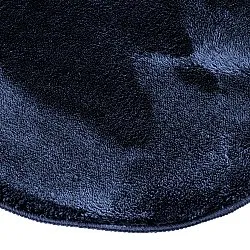 Tapete Shaggy Ondulado Assimétrico - Aranga Super Soft Fur (azul escuro)