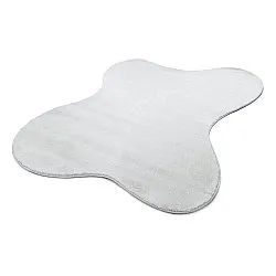 Tapete Shaggy Ondulado Assimétrico - Aranga Super Soft Fur (branco)