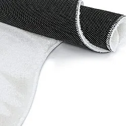 Tapete Shaggy Ondulado Assimétrico - Aranga Super Soft Fur (branco)