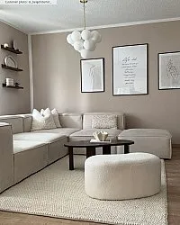 Tapete de lã - Avafors Wool Bubble (bege)