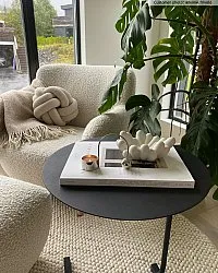 Tapete redondo - Avafors Wool Bubble (bege)