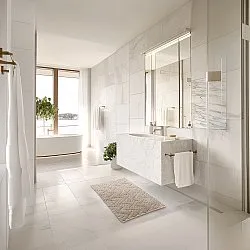 Tapete de banheiro - Bellona (bege)