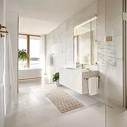 Tapete de banheiro - Bevin (bege)