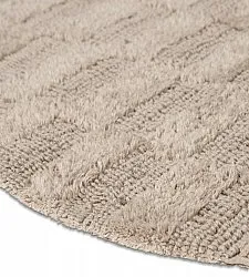 Tapete de banheiro oval - Bevin (bege)