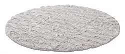 Tapete de banheiro redondo - Bevin (cinza claro)