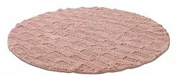 Tapete de banheiro redondo - Bevin (rosa)