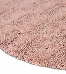 Tapete de banheiro redondo - Bevin (rosa)