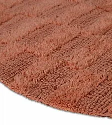 Tapete de banheiro redondo - Bevin (terracota)