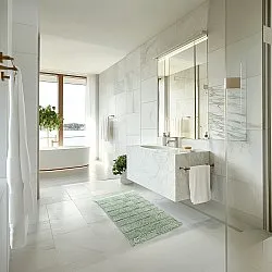 Tapete de banheiro - Duna (verde claro)