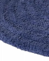 Tapete de banheiro redondo - Embla (azul)