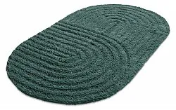 Tapete de banheiro oval - Embla (verde escuro)
