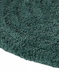 Tapete de banheiro redondo - Embla (verde escuro)