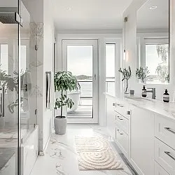 Tapete de banheiro - Embla (offwhite)